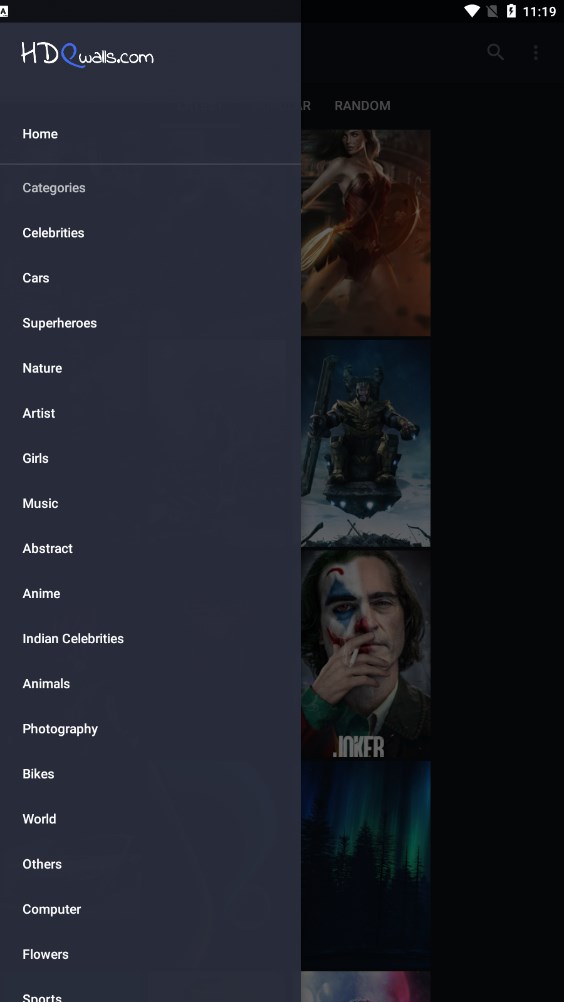 Hdqwalls壁纸新版截屏1