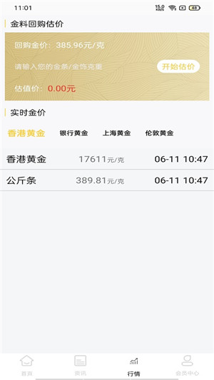 OK黄金资讯手机版截屏2